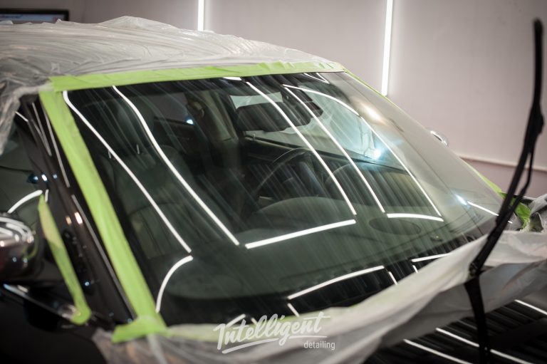 Chrysler 300c полировка стекла