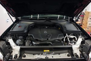 Mercedes GLC мойка двигателя паром