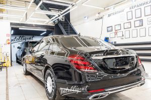 Mercedes Mybach 222 детейлинг центр, полировка кузова авто, керамика авто Intelligent detailing