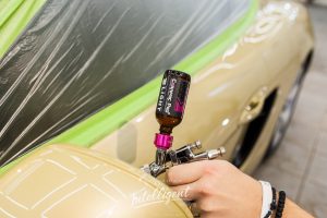 Детейлинг полировка кузова керамика авто Porsche Cayman в центре Intelligent detailing