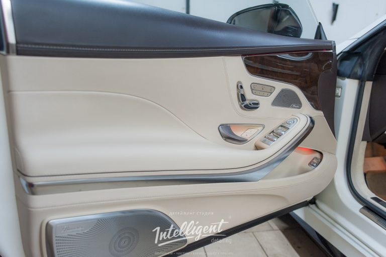 Mercedes S63 ремонт-покраска кожи