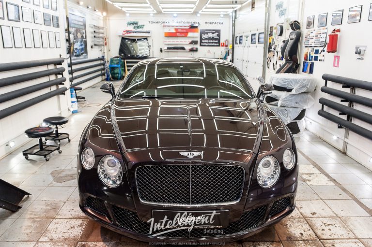 Bentley Continental GT полировка кузова  + керамика