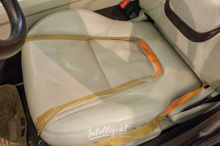 Jaguar покраска сидения и подлокотника