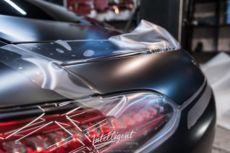 Mercedes GTS оклейка матовой полиуретановой пленкой