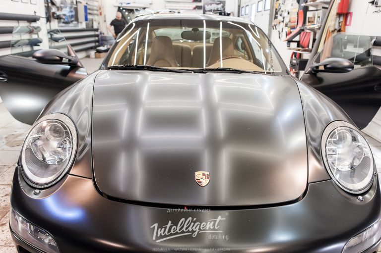 Porsche 911 химчистка светлого салона