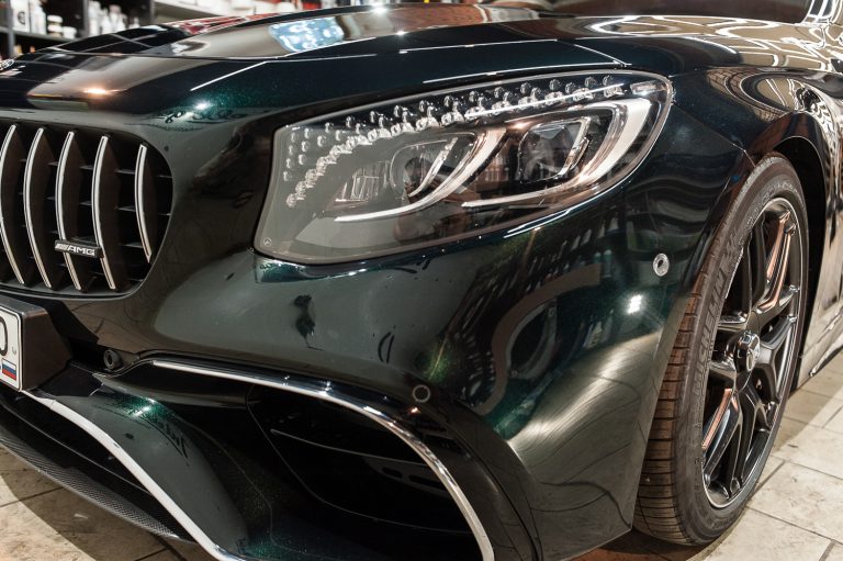 Mercedes S63 оклейка полиуретановой пленкой