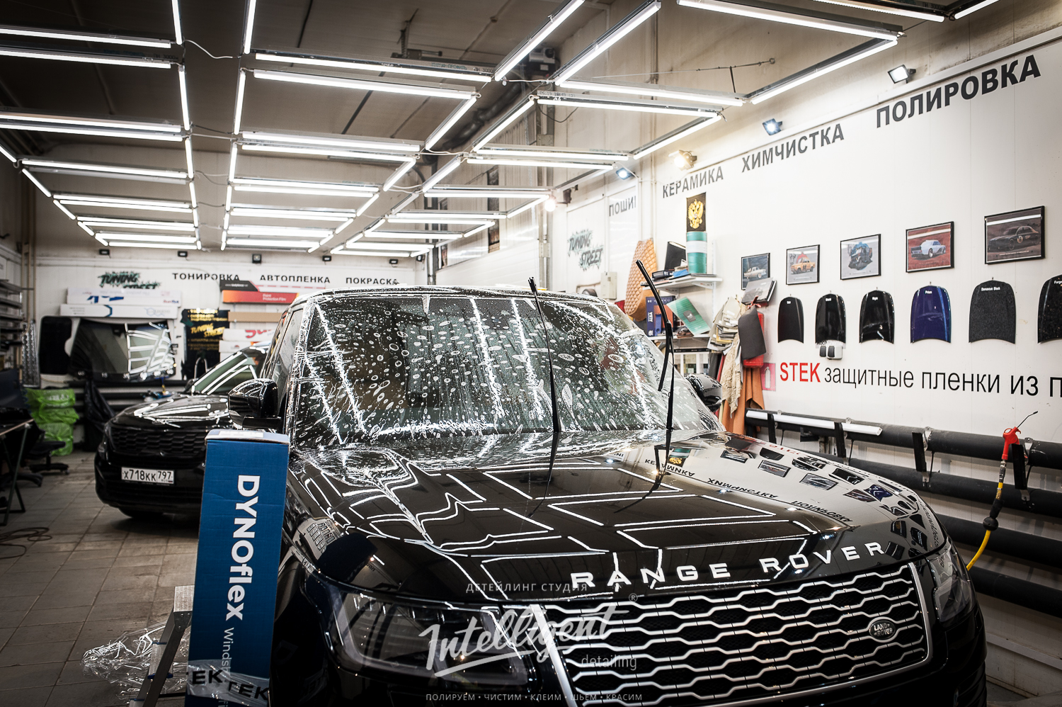 бронирование пленка лобового стекла Range Rover