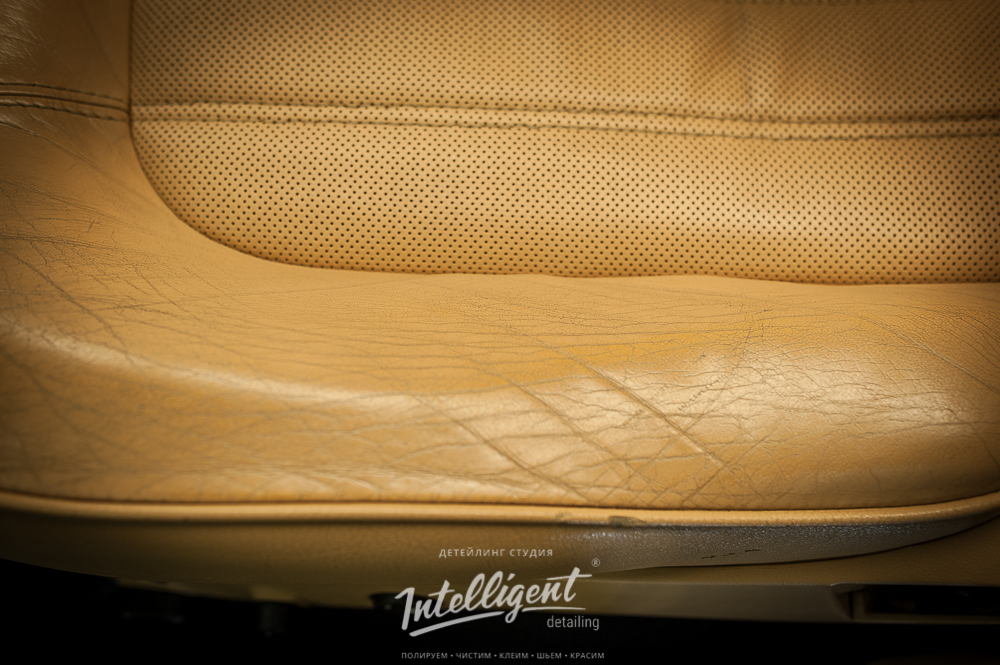 Покраска сидений Jaguar ягуар
